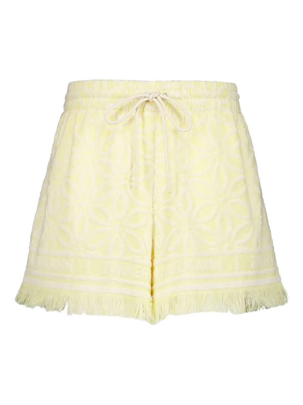 ZIMMERMANN COCO FRINGED JACQUARD SHORTS