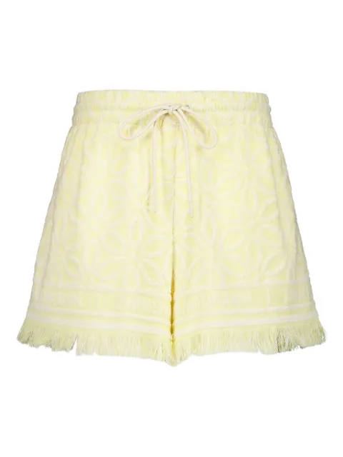 ZIMMERMANN shorts Coco en jacquard con flelcos