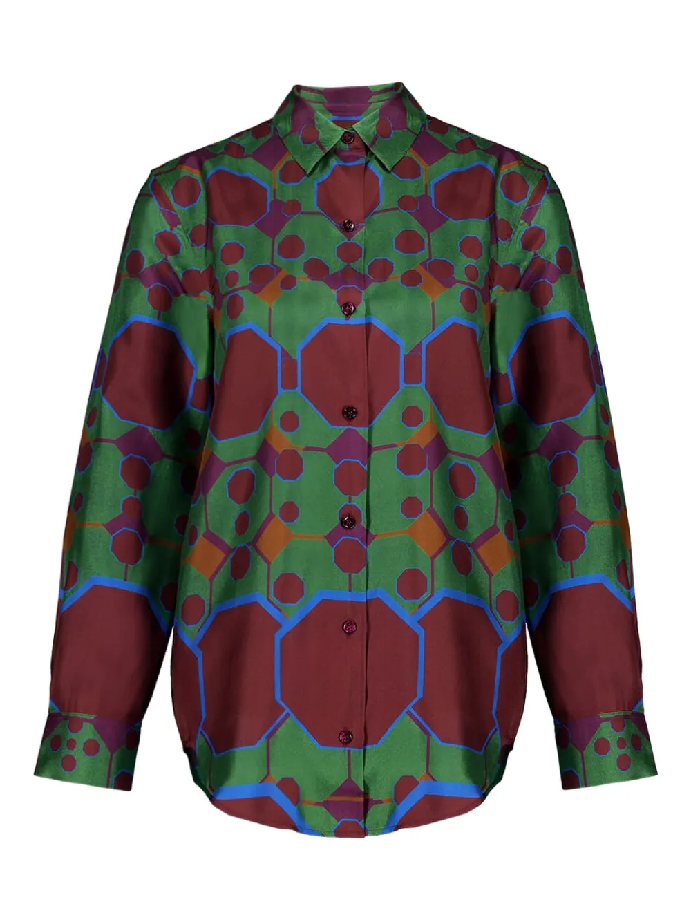 PAULA silk shirt | Green | Image 1