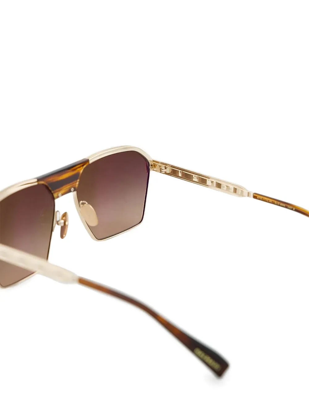 Balmain Sergeant Sunglasses In Gold