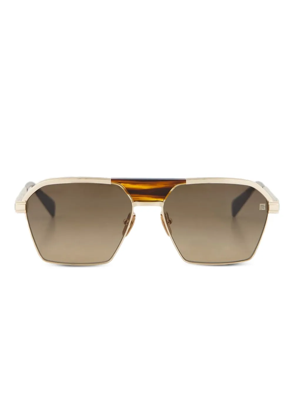 Balmain Sergeant Sunglasses In Gold
