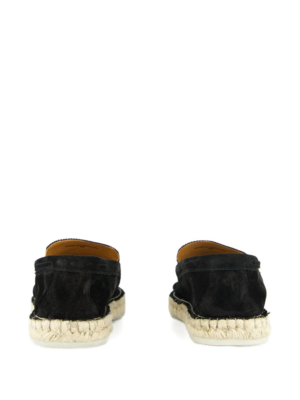 Aurélien Beachside Loafers Suede Espadrilles In Black