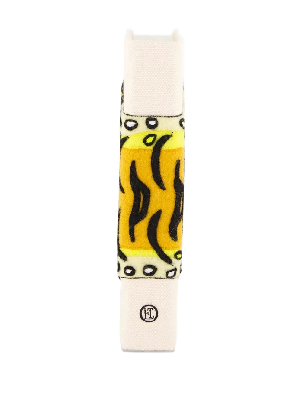 Olympia Le-Tan tiger-embroidered clutch bag - Beige