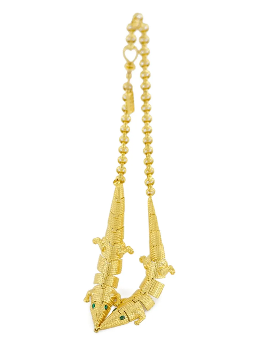 Begüm Khan Crocodile-motif Necklace - Gold 