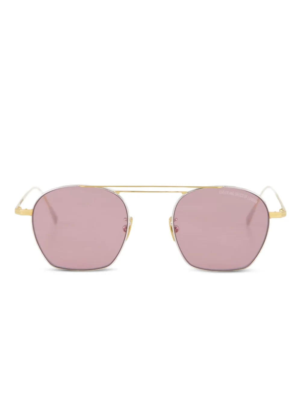 hexagonal-frame sunglasses