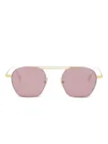 Cutler & Gross hexagonal-frame sunglasses - Gold
