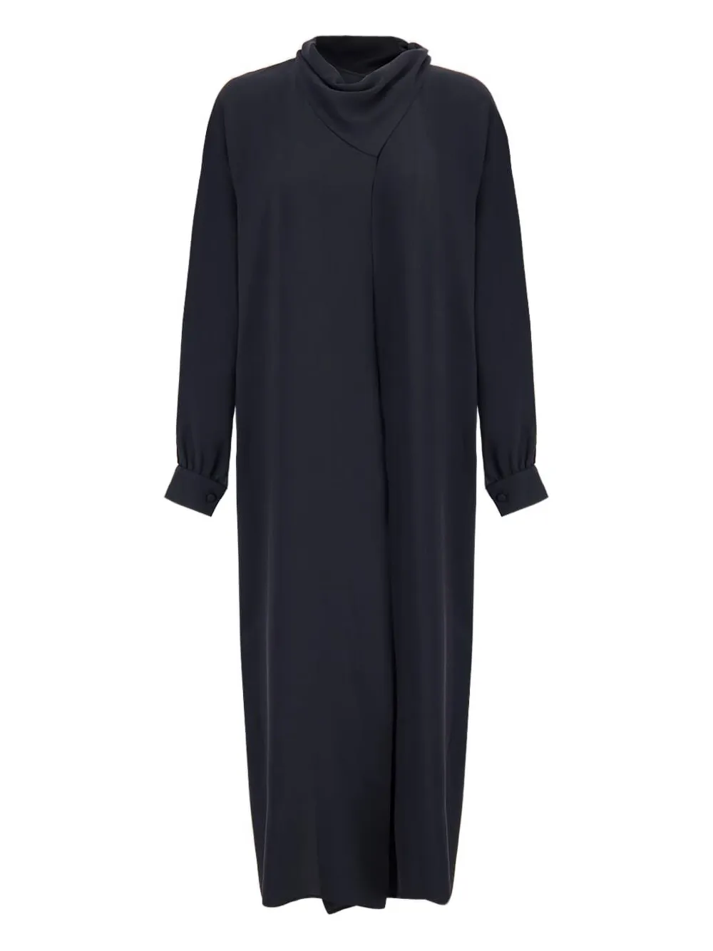 Paula Long-sleeve Midi Dress In Blue