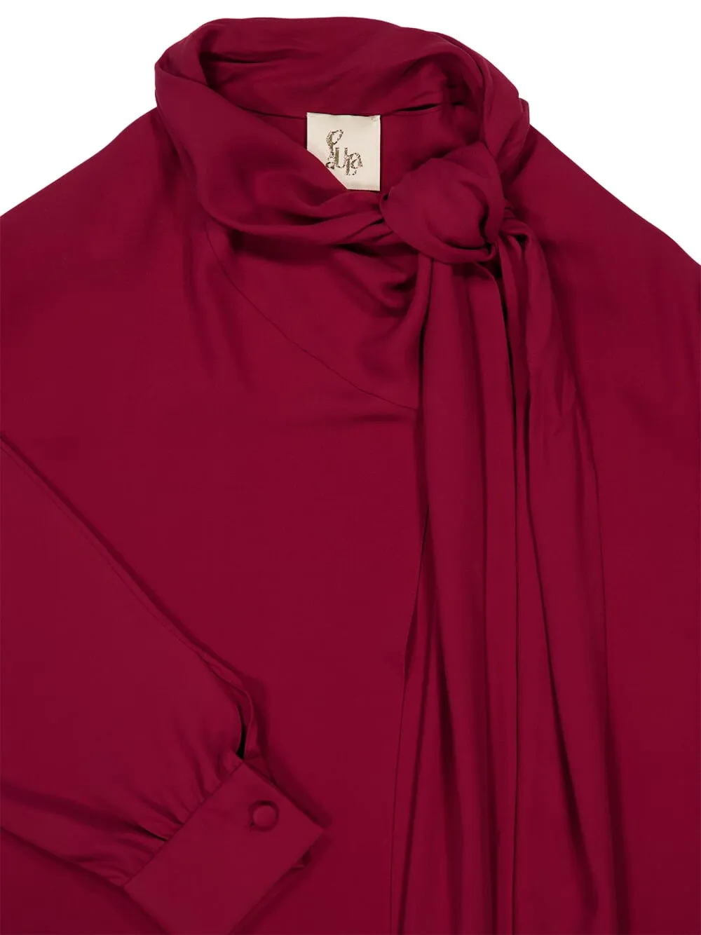 Paula Asymmetric Draped Midi Dress In Pink
