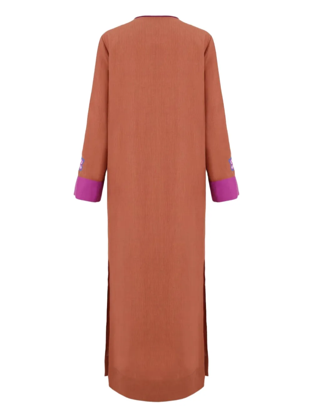  Paula Embroidered-patchwork Linen Dress - Caramelembr 