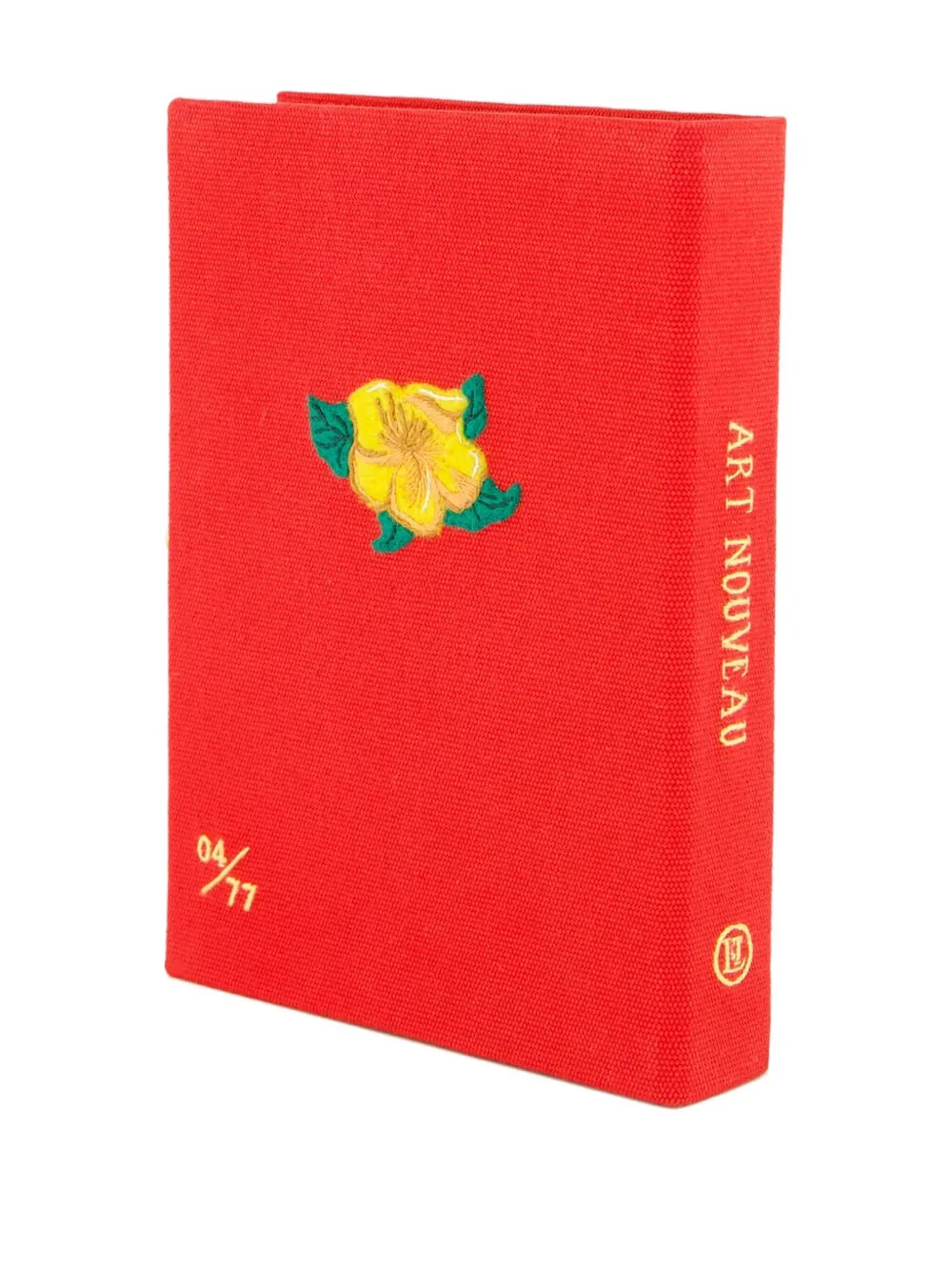 Olympia Le-Tan Clutch met geborduurde bloemen Rood