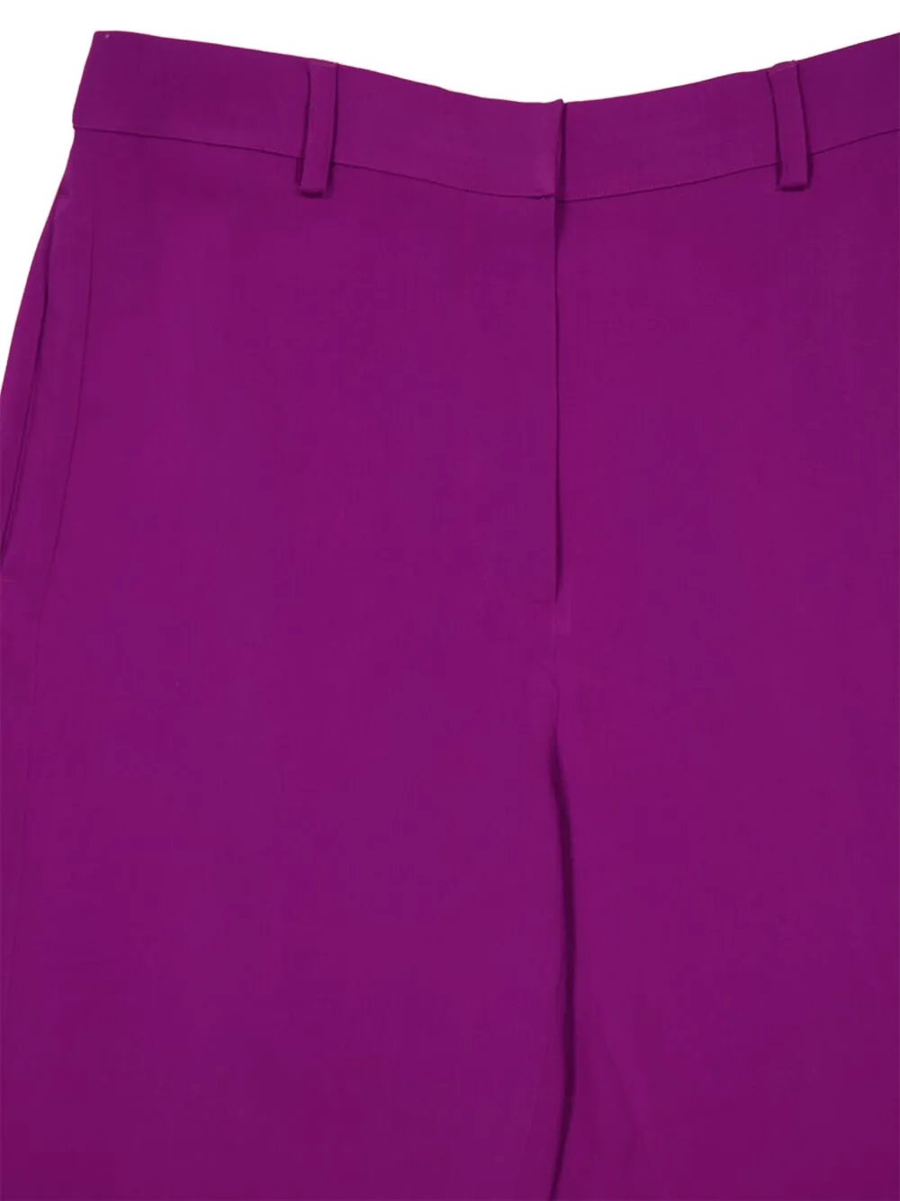 Paula Side-slits Trousers In Purple