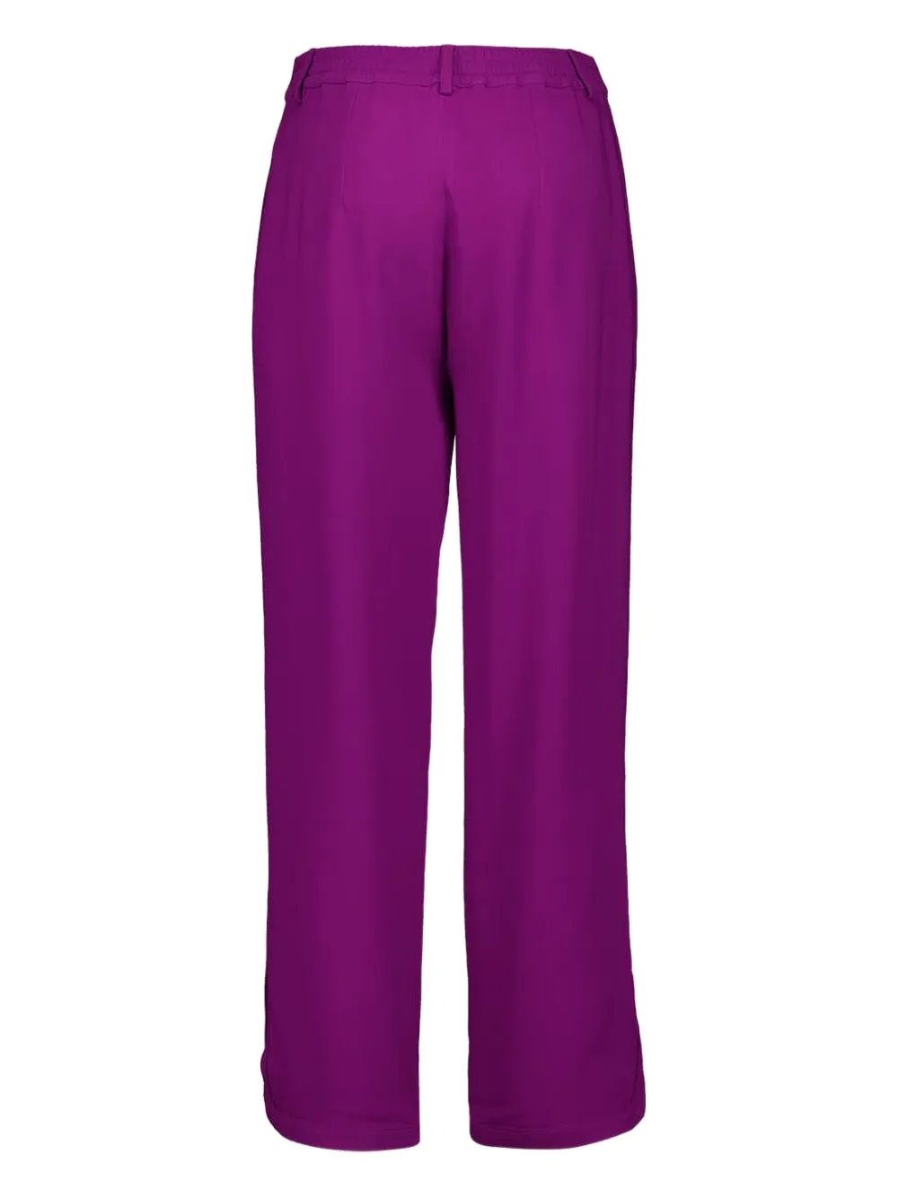 Paula Side-slits Trousers In Purple