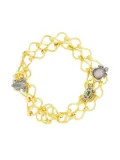 Begüm Khan embellished-charm bracelet - Gold