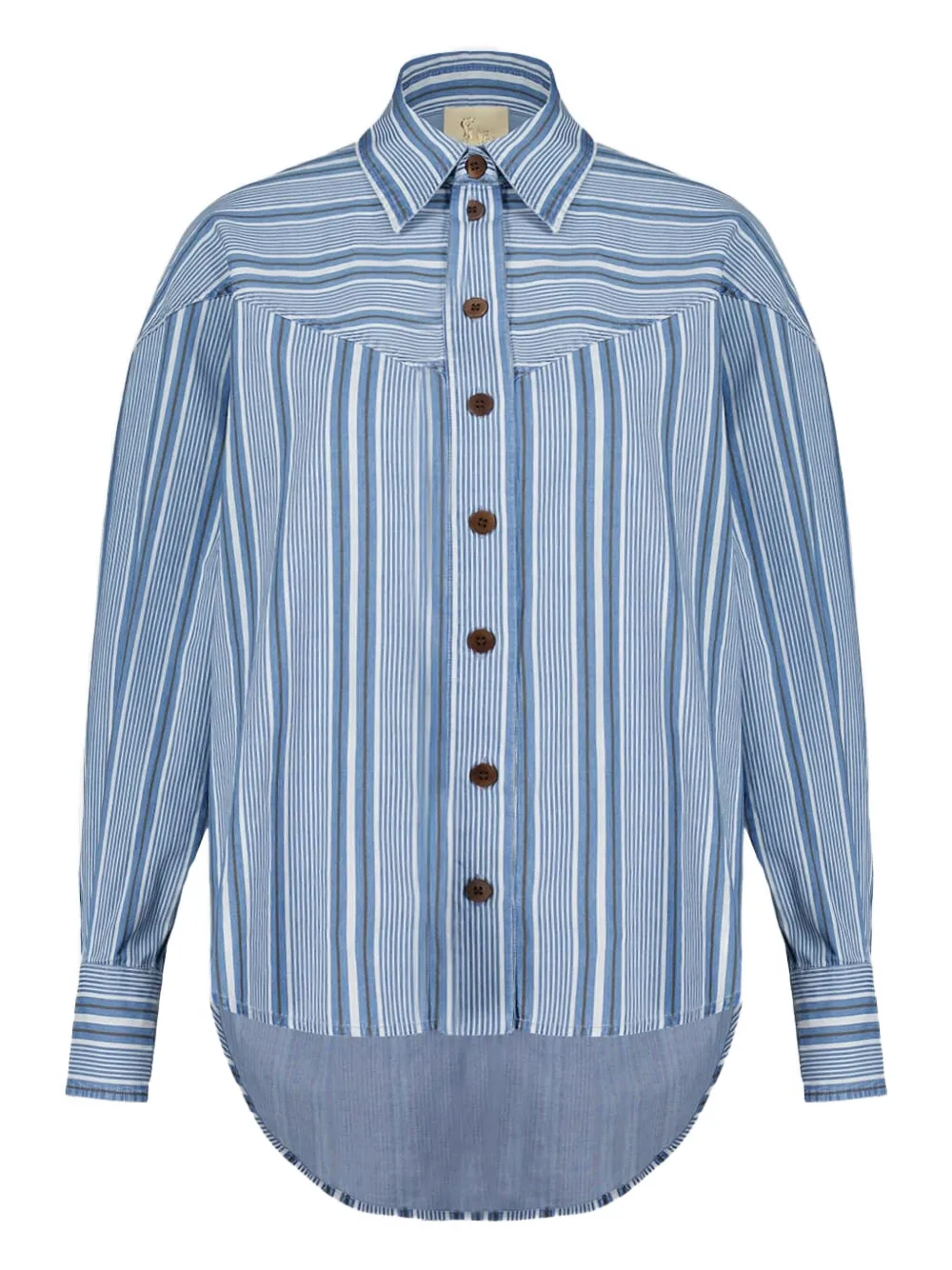 PAULA Camicia a righe - Blu