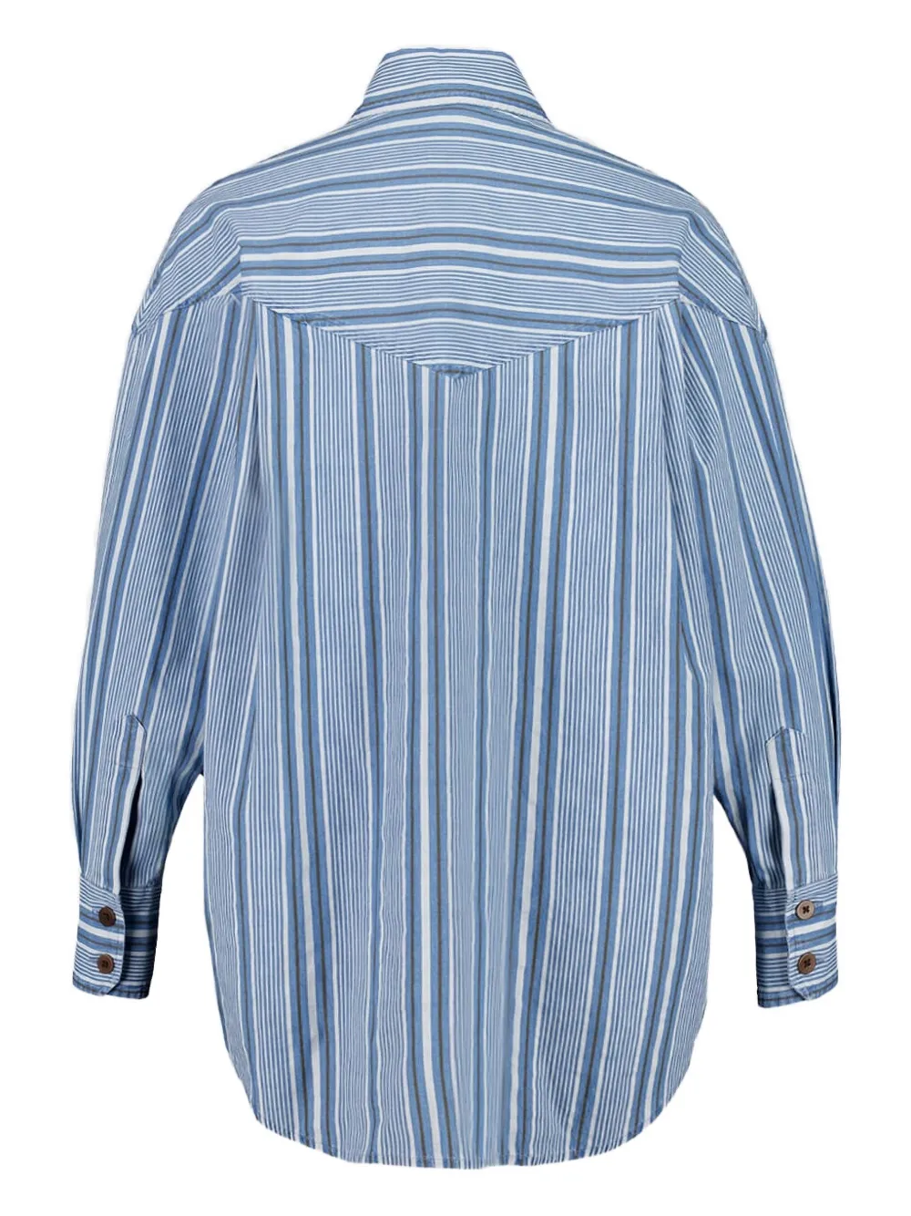  Paula Striped-pattern Shirt - Blue 