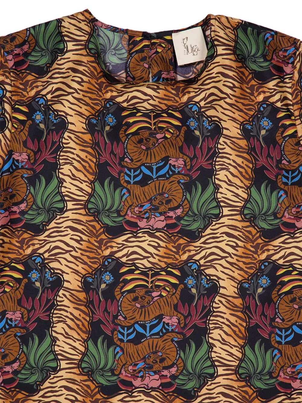 Paula Tiger-print Maxi Dress In Multi