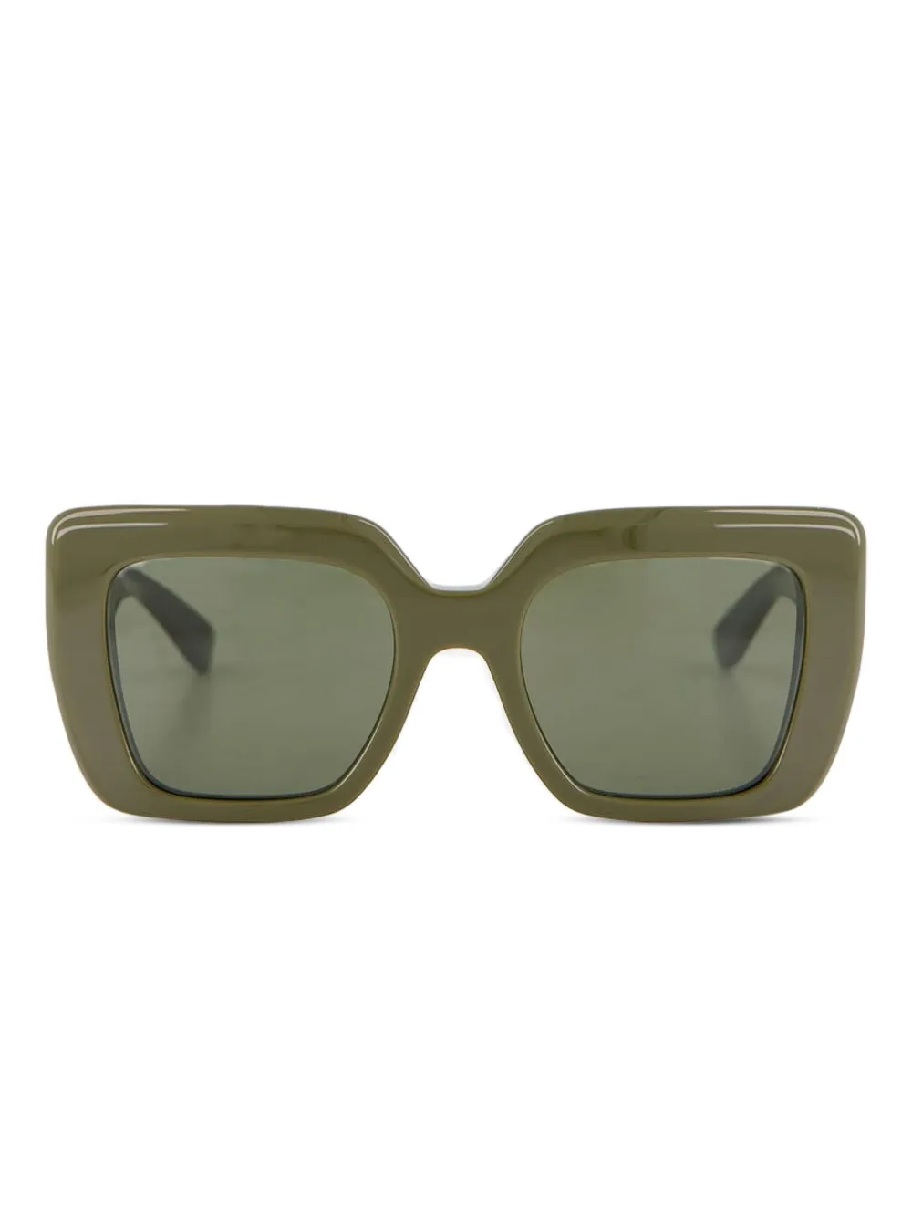 Emmanuelle Khanh Foxy square-frame sunglasses | Green | Image 1