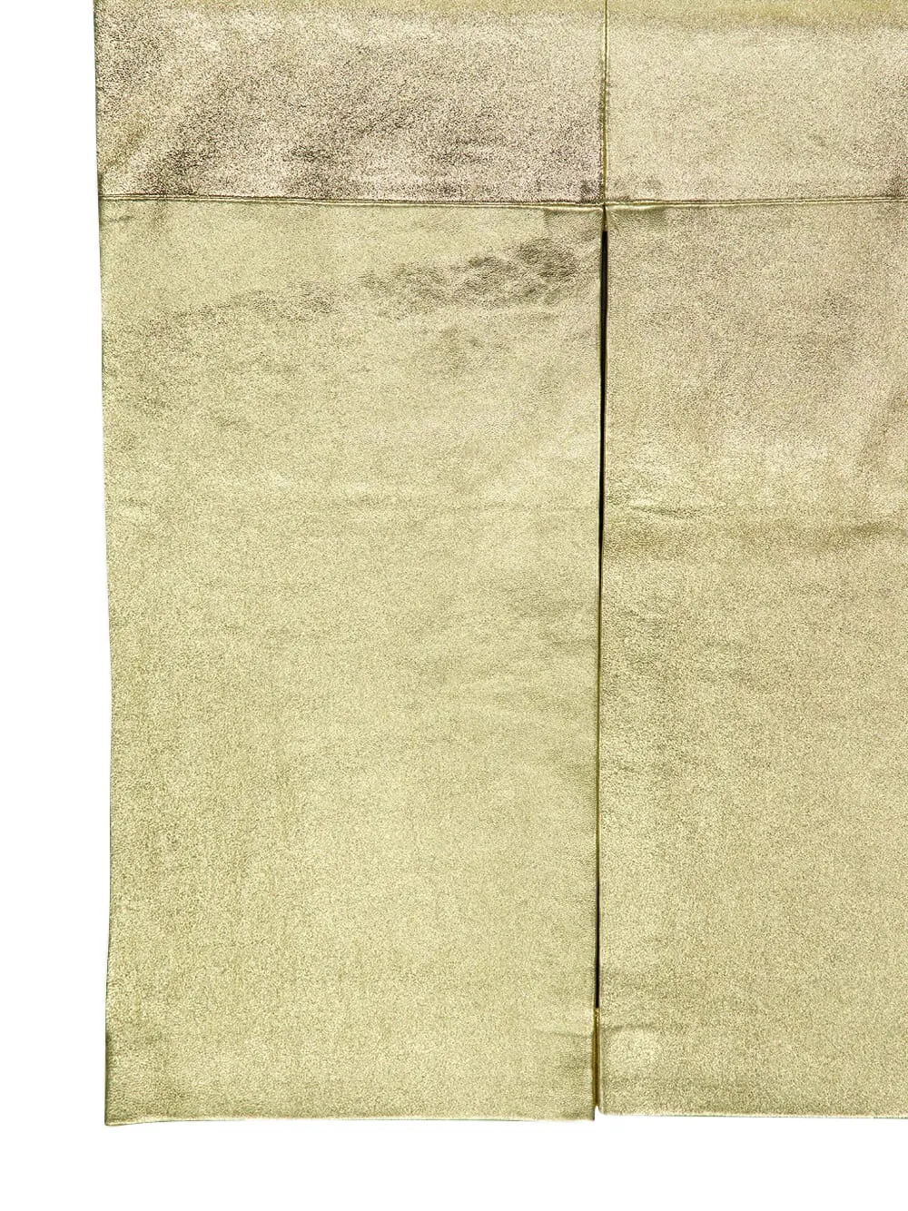 PAULA Leren rok met metallic-effect Goud