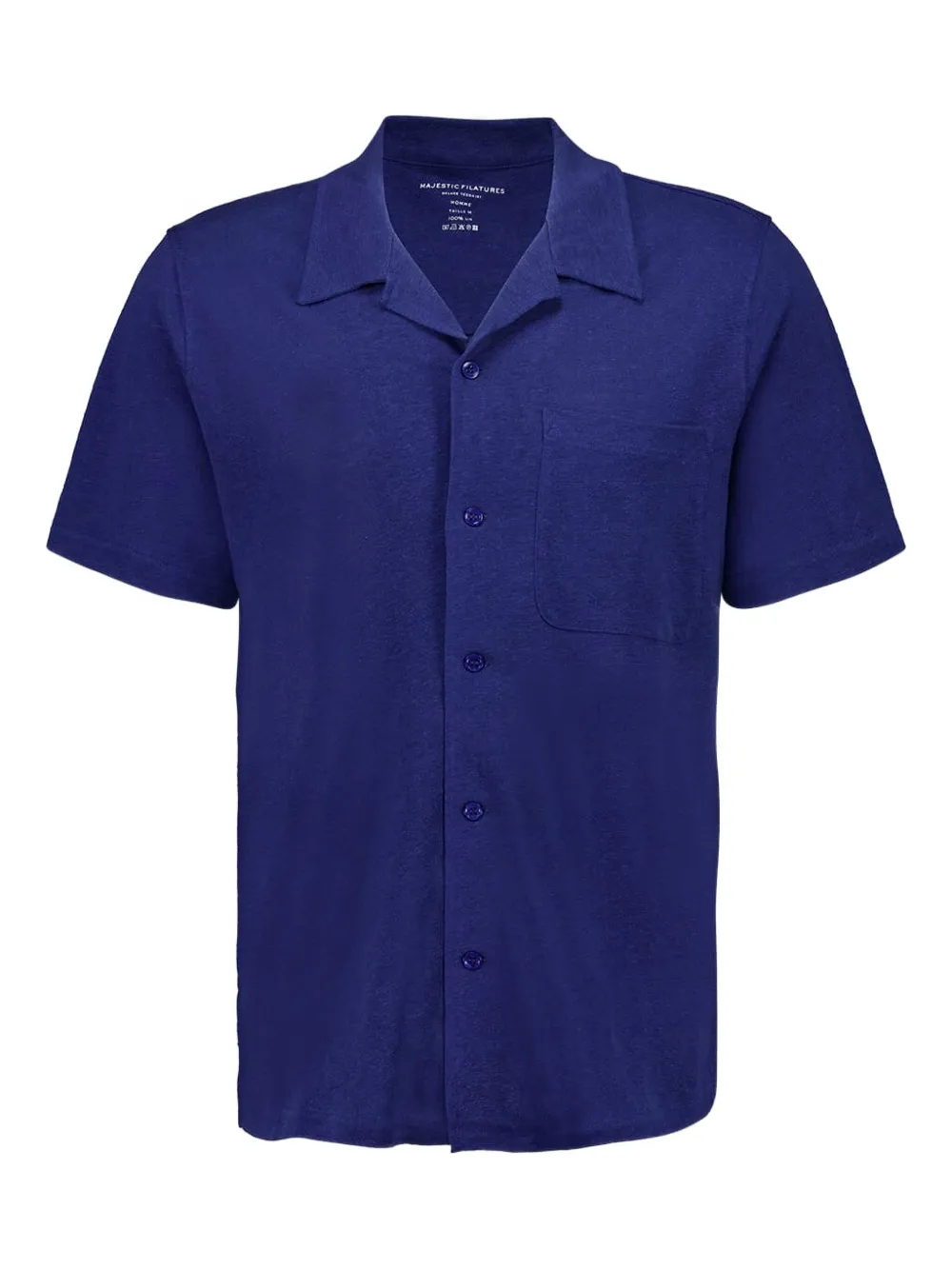 Majestic Filatures camisa manga corta con botones | azul | Image 1
