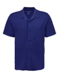 Majestic Filatures short-sleeve button-up shirt - Blue