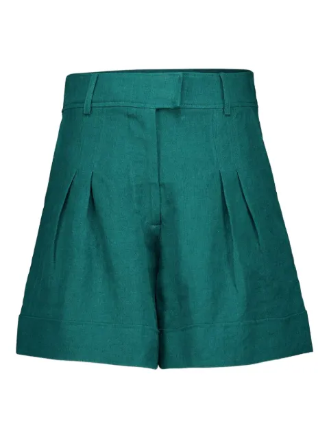 PAULA pleated high-waisted shorts