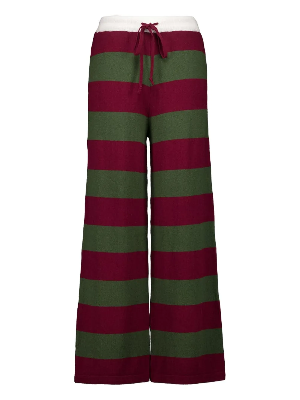 Paula Striped Trousers In Red