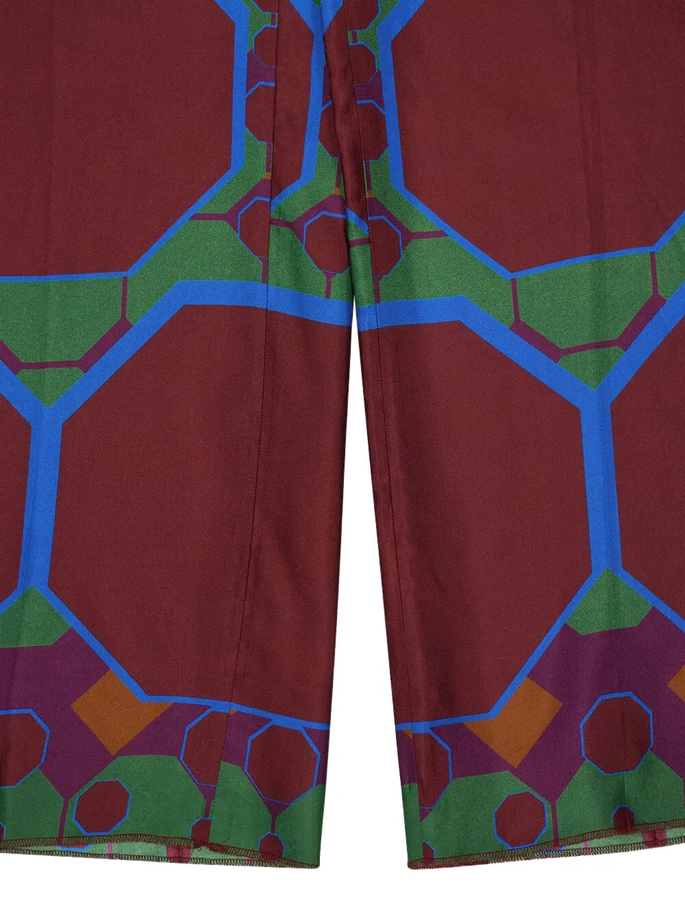 Paula Geometric-print Trousers In Multi