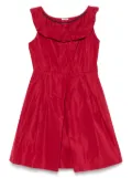 Miu Miu Pre-Owned 2010s pleated-collar dress - Red