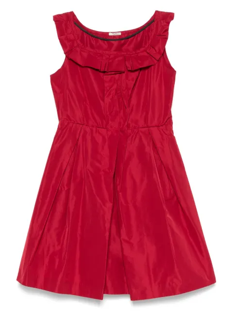 Miu Miu Pre-Owned 2010s pleated-collar dress