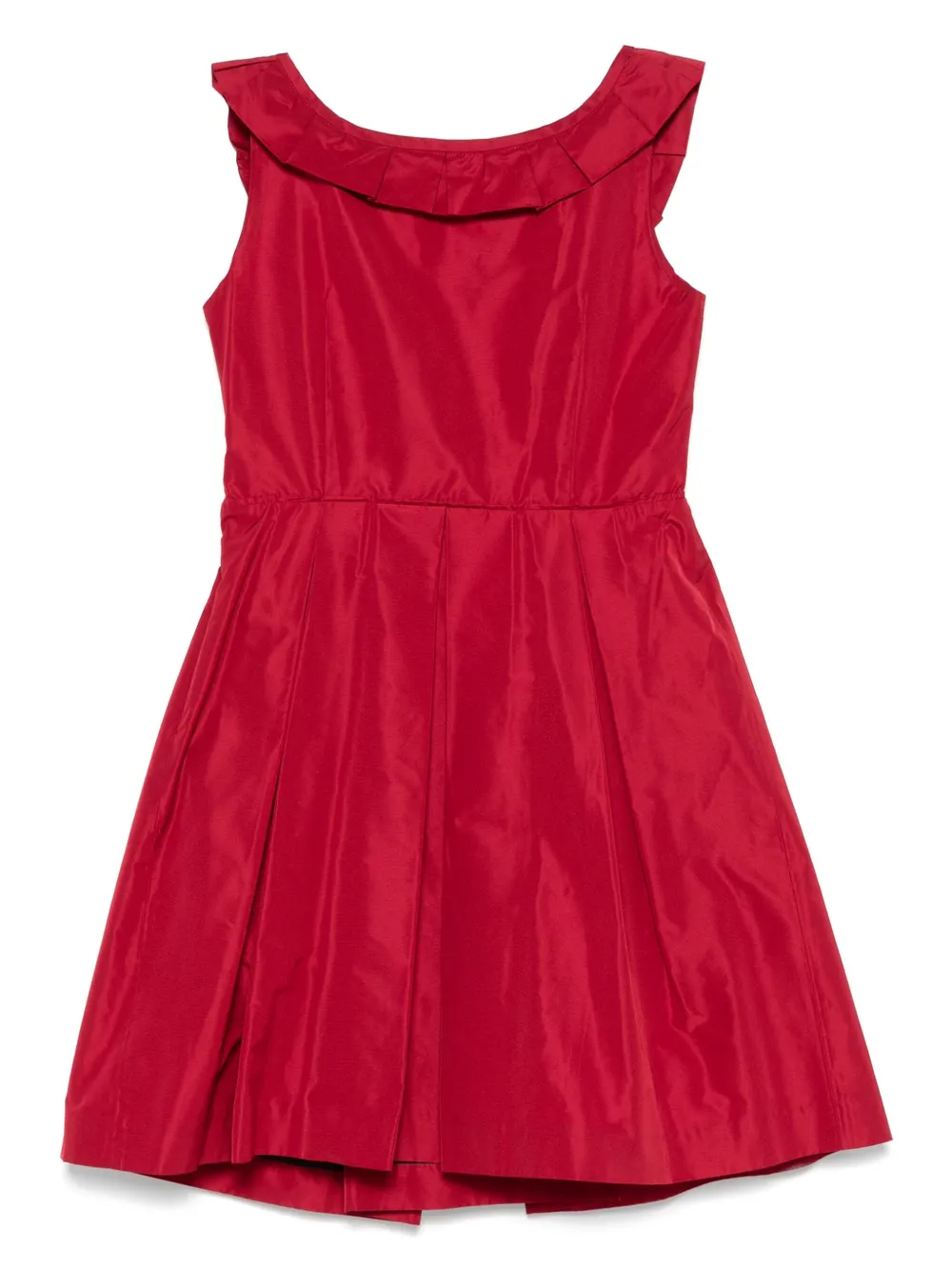 Miu Miu Pre-Owned 2010s jurk met geplooide kraag - Rood
