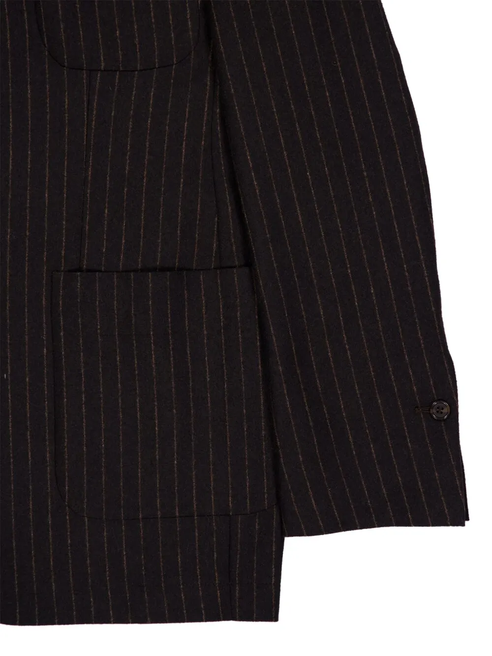 Paula Pinstripe Tailored Blazer In Black