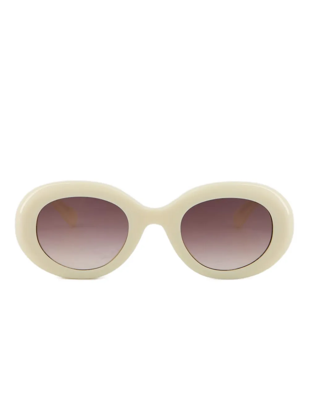 Emmanuelle Khanh oval-frame sunglasses | White | Image 1