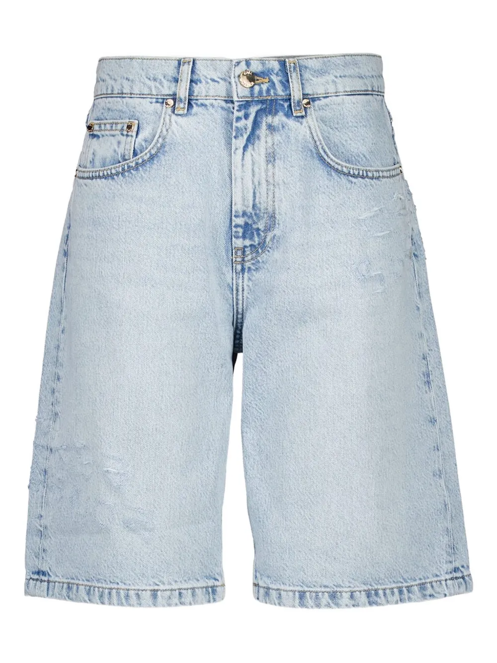 Casablanca Gerafelde denim shorts Blauw