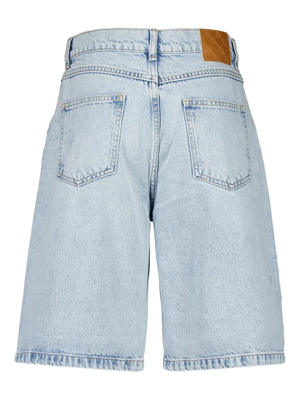 Casablanca short en jean à effet usé | Bermudas | Image 2