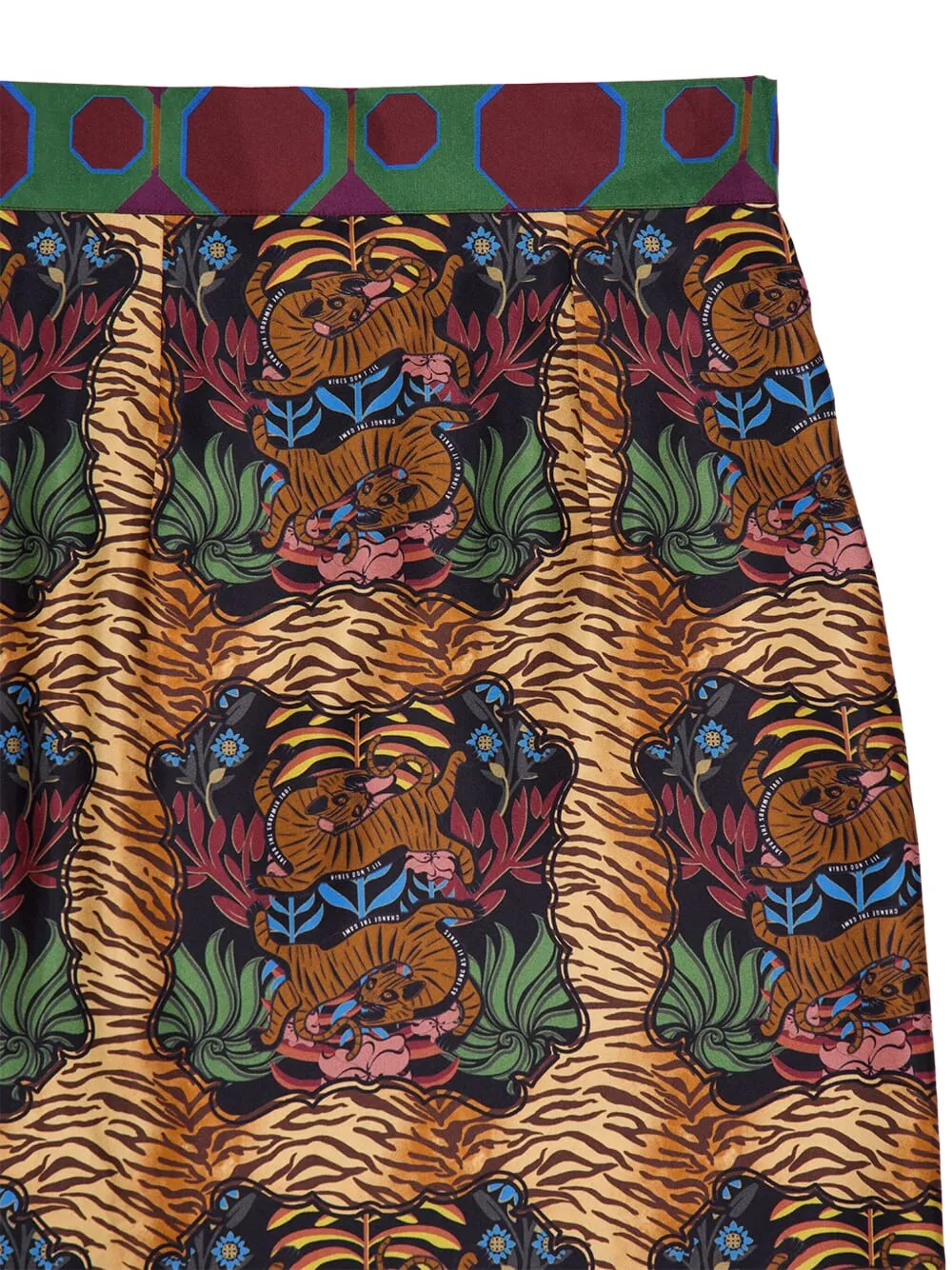 Paula Tiger-print Wrap Skirt In Brown