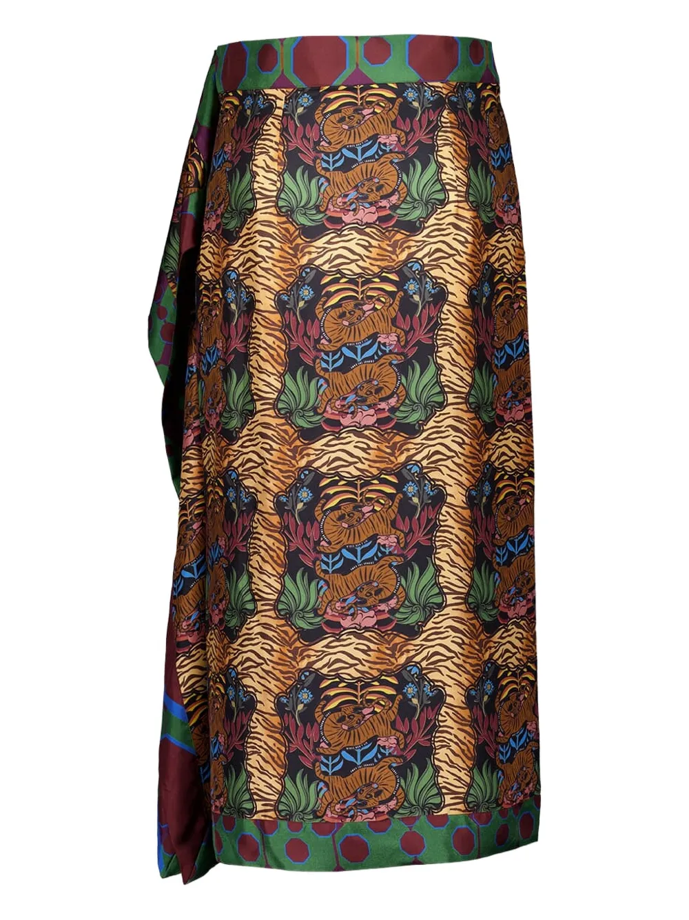 PAULA tiger-print wrap skirt | Straight Skirts | Image 2