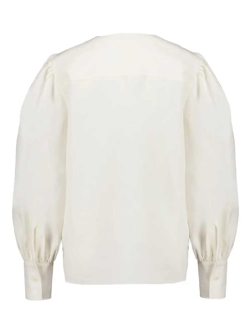 Givenchy Blouse met pofmouwen en veters - Wit