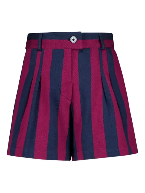 PAULA striped pleated shorts
