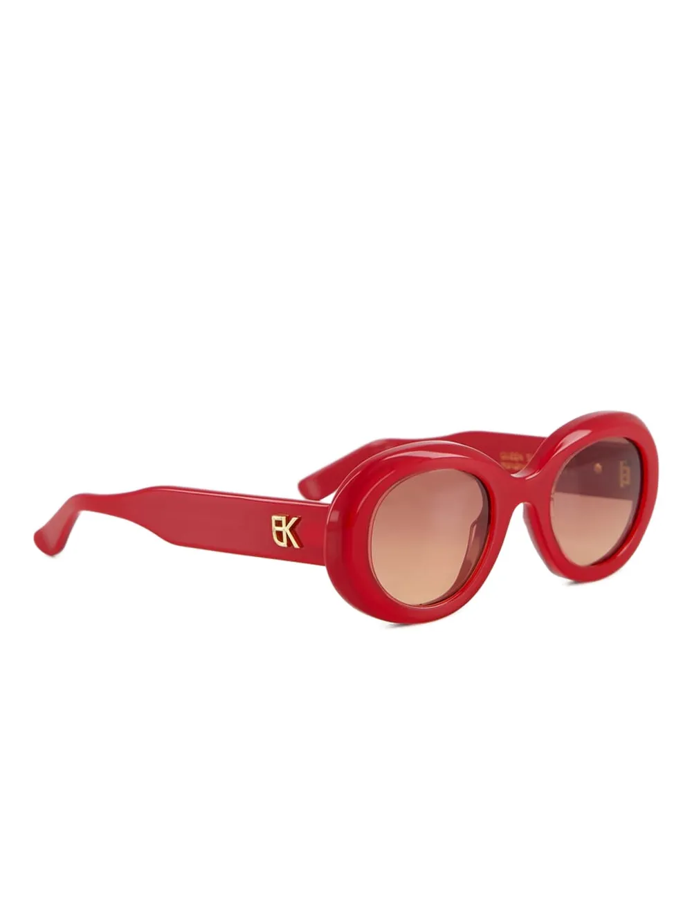 Emmanuelle Khanh Queen zonnebril met rond montuur - Rood