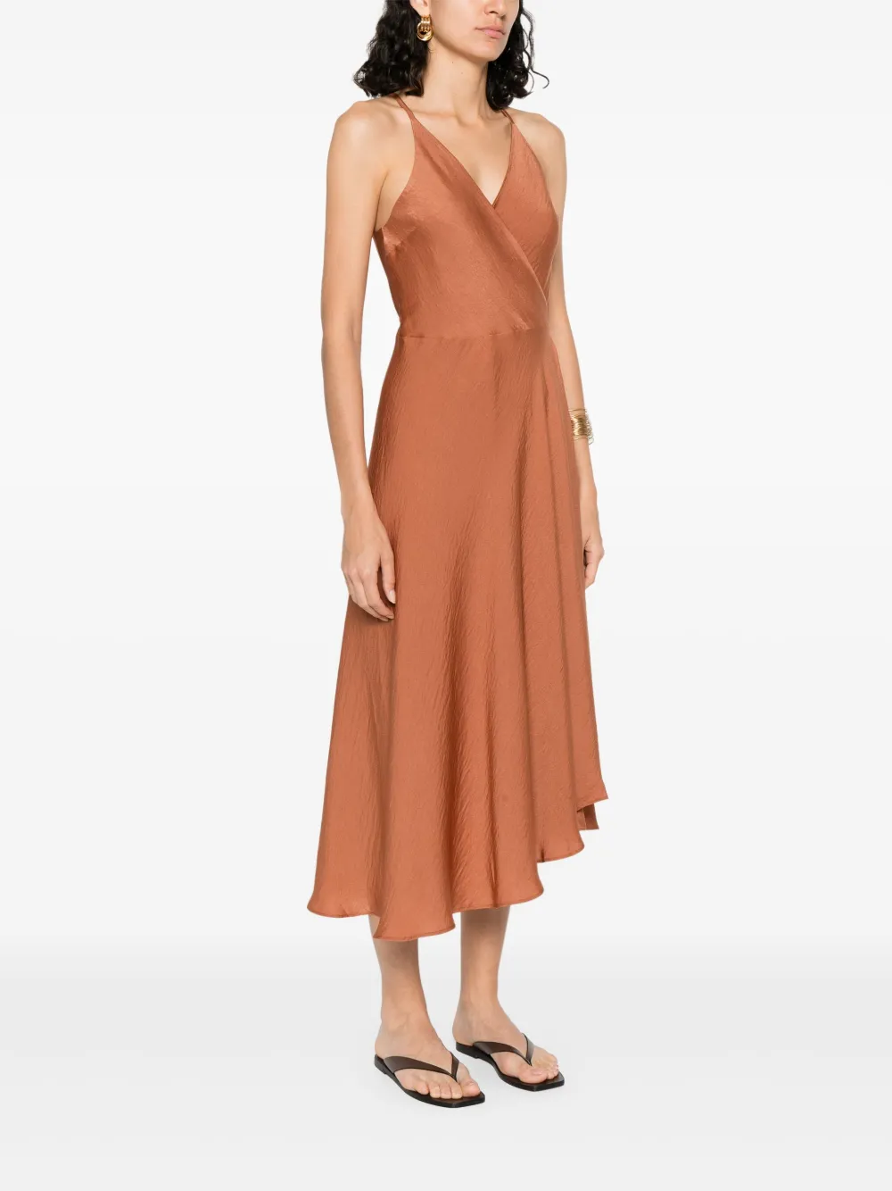 MOUTAKI SATIN MIDI DRESS 