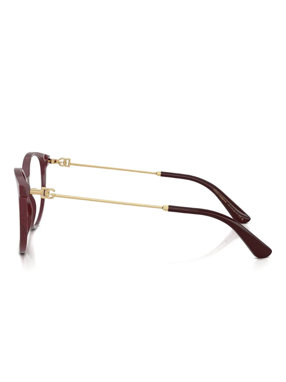 Dolce & Gabbana Eyewear Bril met rond montuur Rood