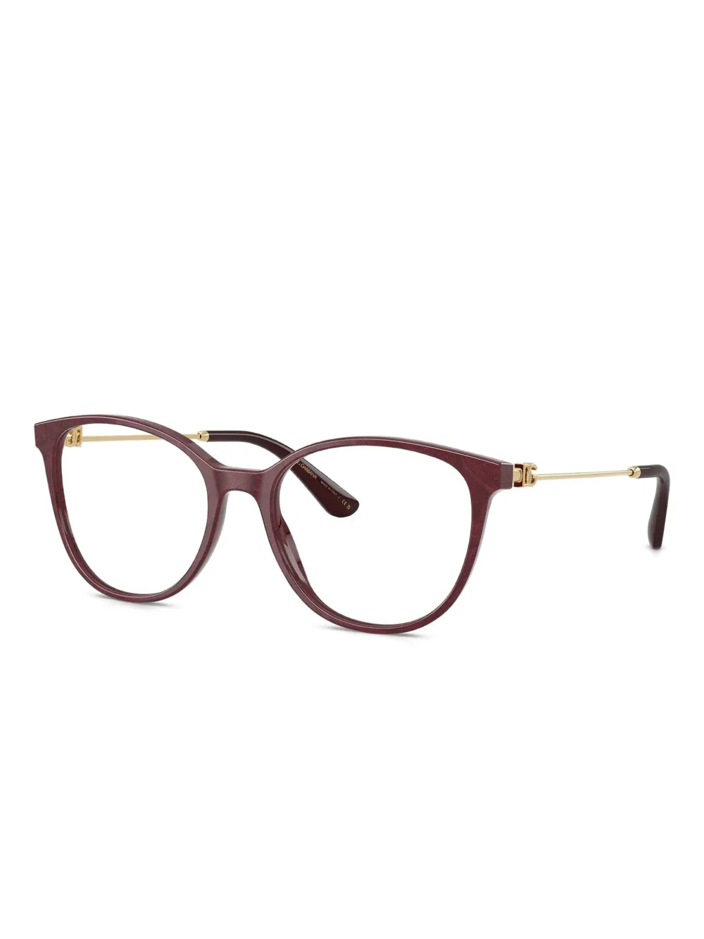 Dolce & Gabbana Eyewear Bril met rond montuur Rood