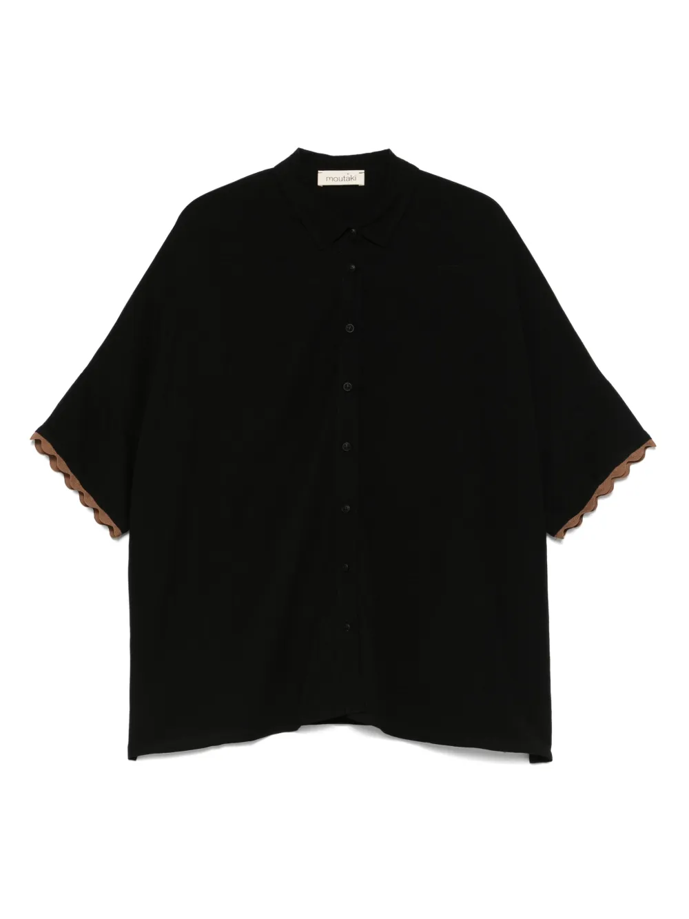 MOUTAKI jersey polo top | Black | Image 1
