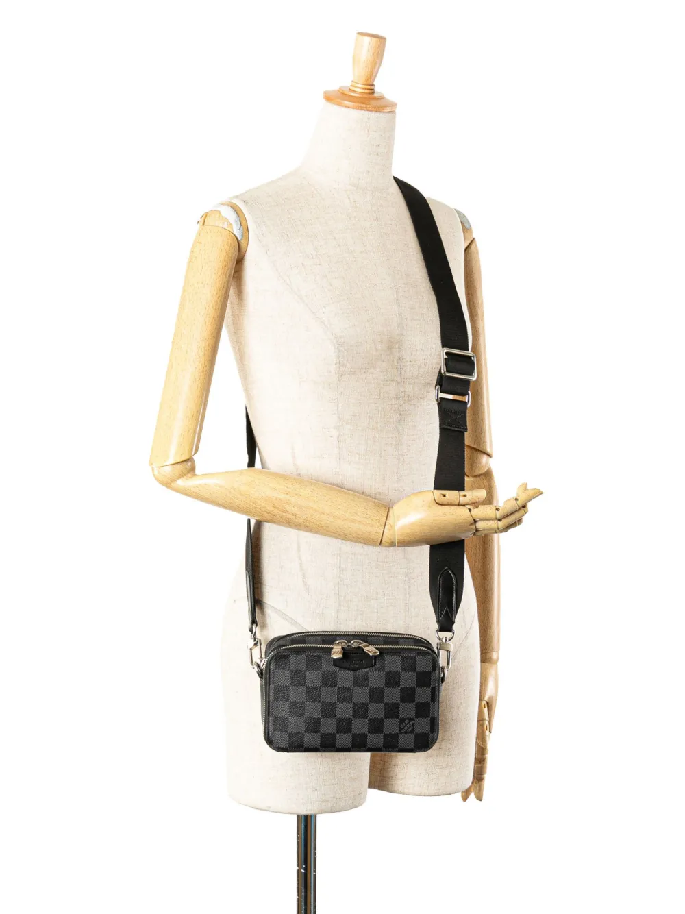 Louis Vuitton Pre-Owned 2021-2025 Damier Graphite Alpha Wearable Wallet crossbody bag | Pre-Owned | Image 2