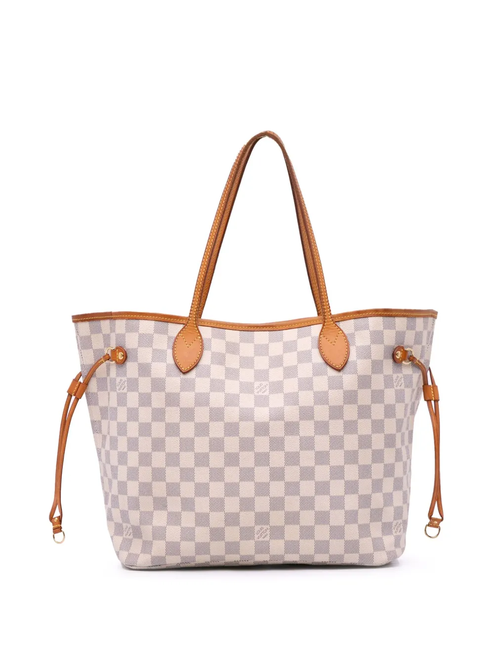 Pre-owned Louis Vuitton 2009 Damier Azur Neverfull Mm Tote Bag