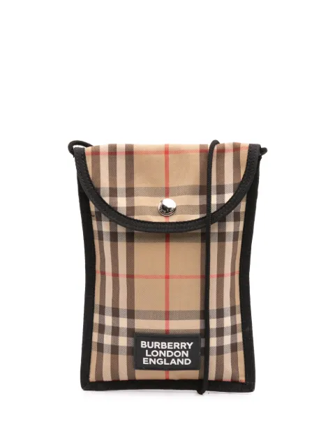 Burberry Pre-Owned 2018-2025 House Check Canvas Phone Pouch crossbody bag