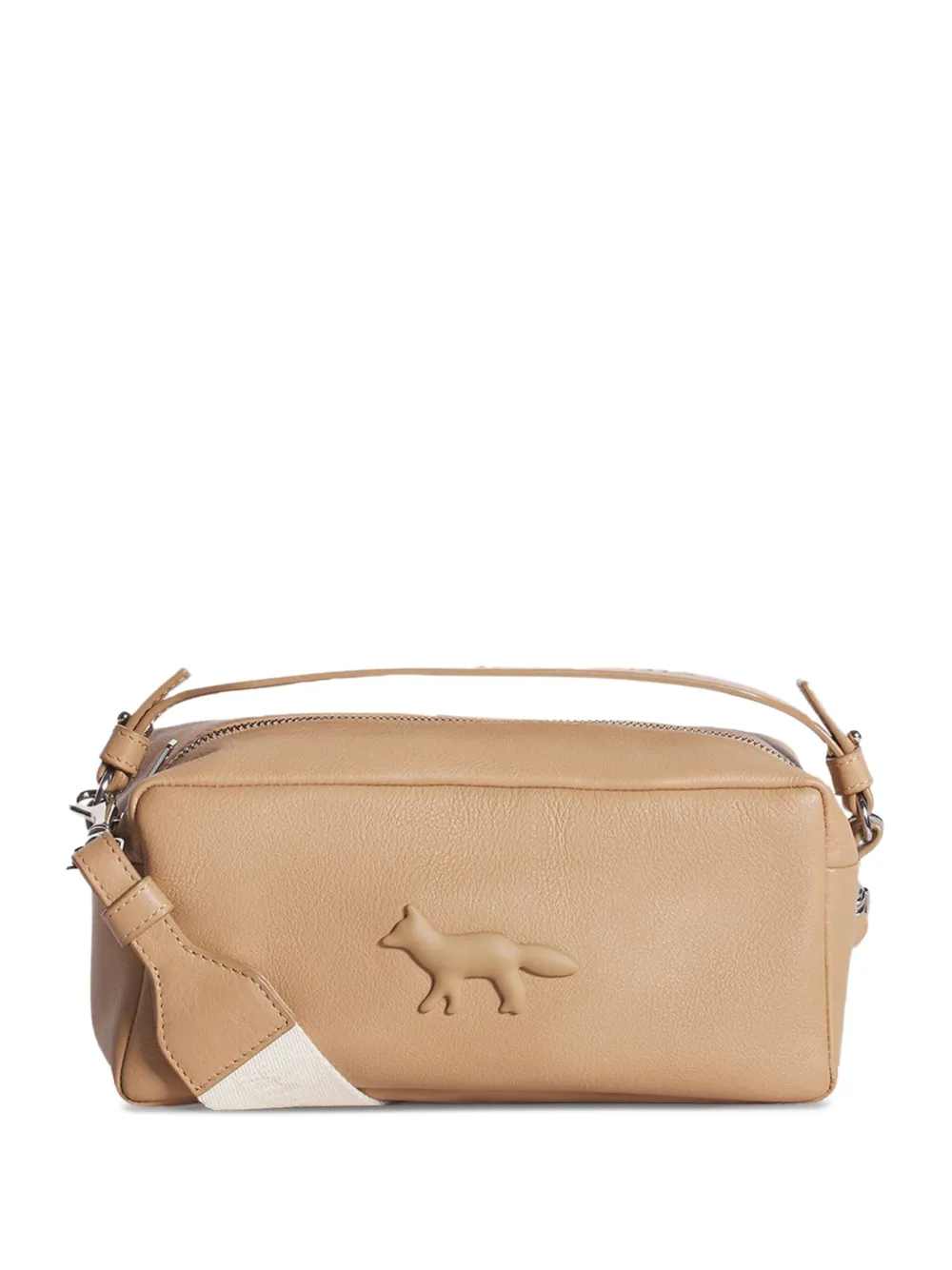 Maison Kitsuné Cloud embossed-Fox leather cross body bag