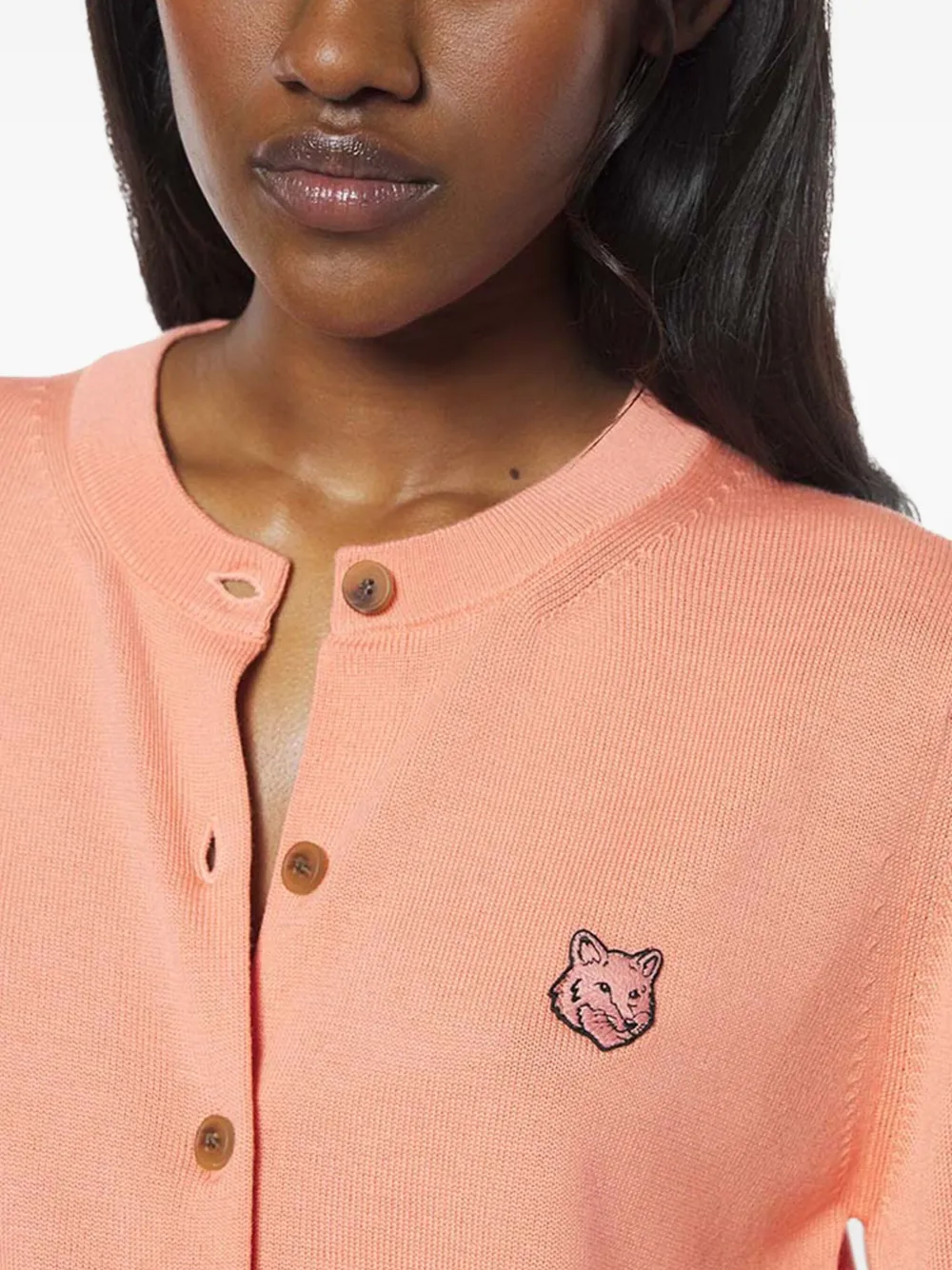 Shop Maison Kitsuné Merino Cardigan