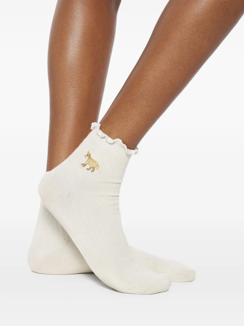Maison Kitsuné calcetines tobilleros con volantes | Image 2