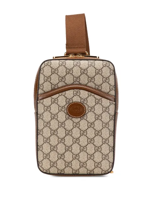 Gucci Pre-Owned 2016-2024 GG Supreme Interlocking G Sling Bag crossbody bag